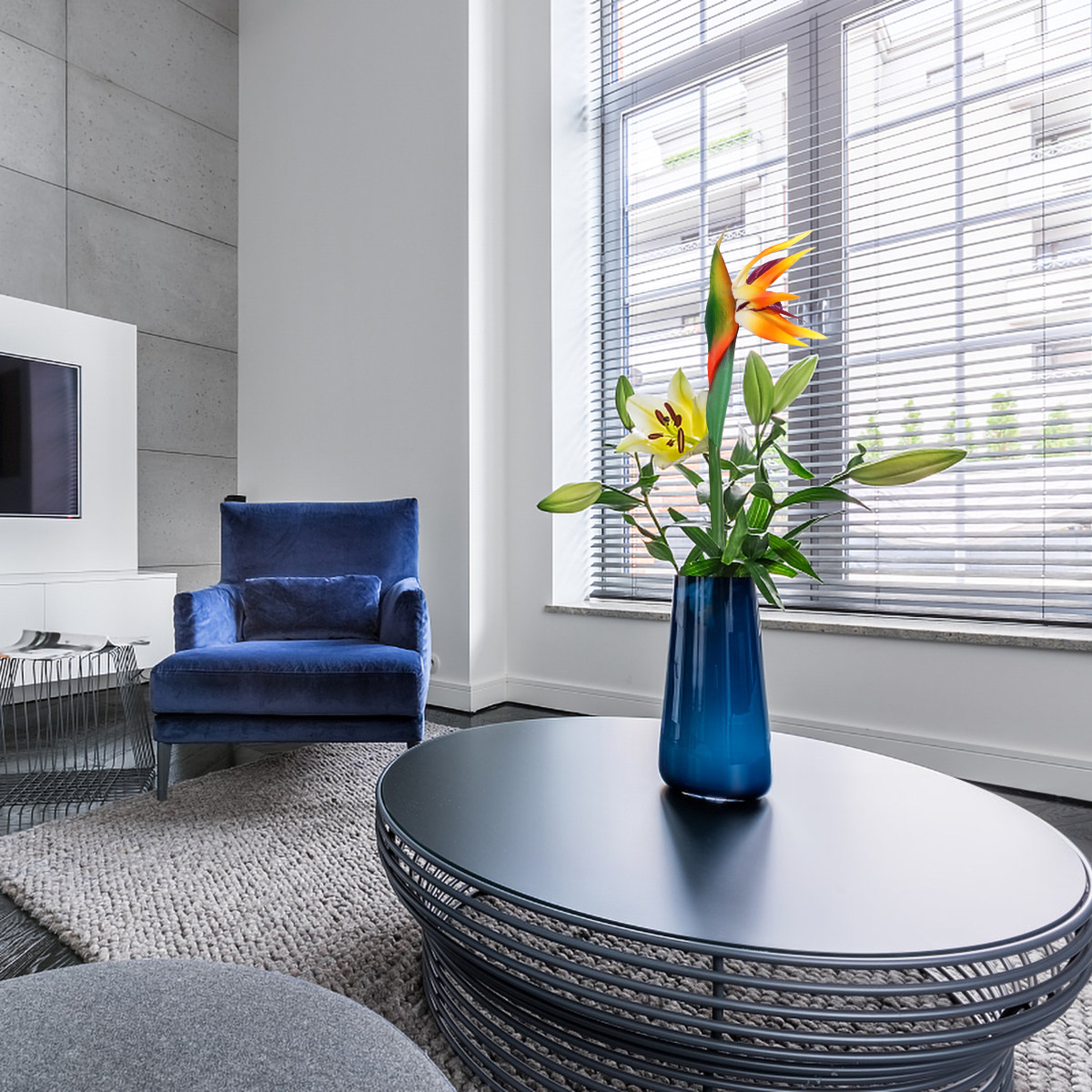Bird Paradise Strelitzia - Yapay Cennet Kuşu Çiçeği Gerçek Dokunuşlu
