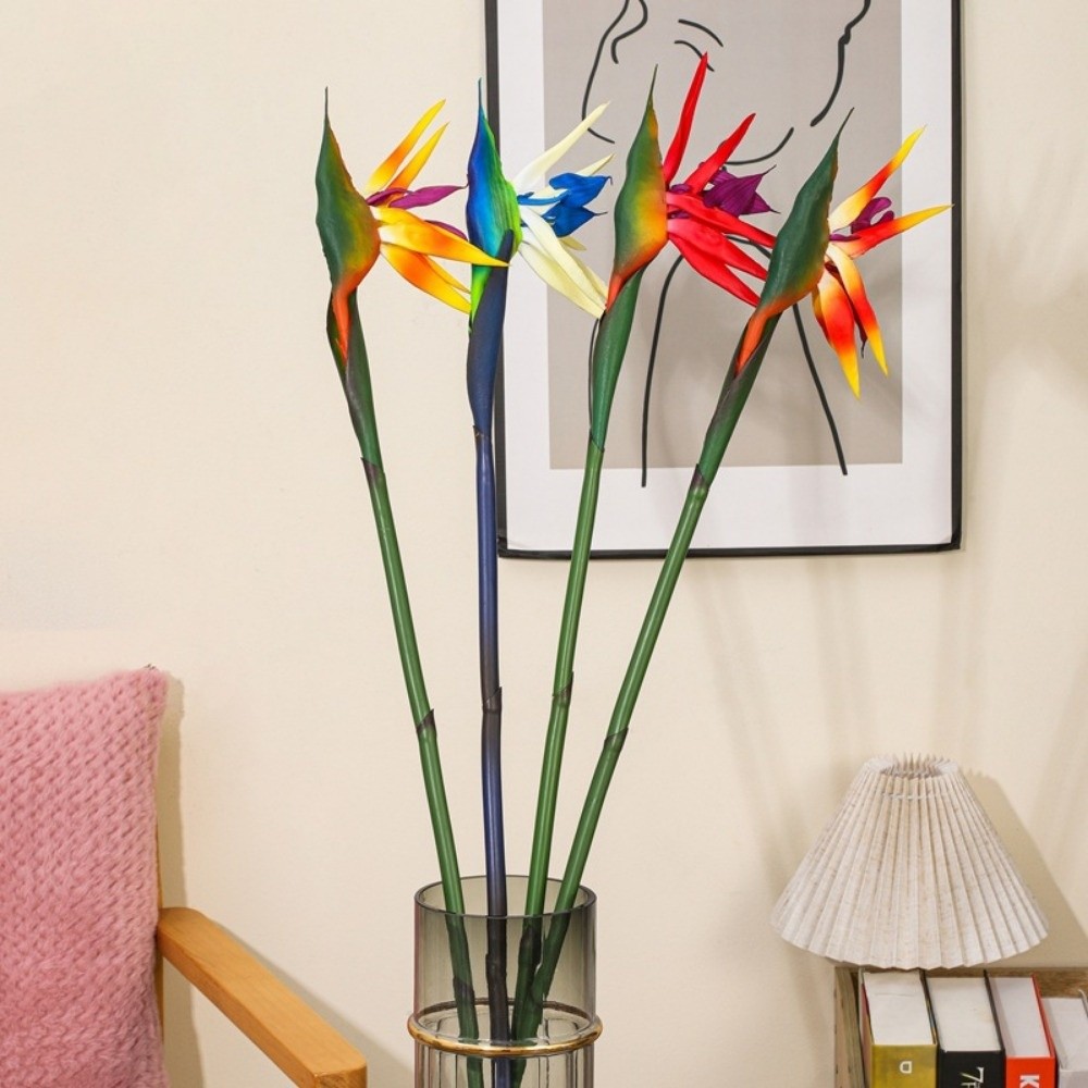 Bird Paradise Strelitzia - Uzun Saplı Yapay Cennet Kuşu Dekoratif