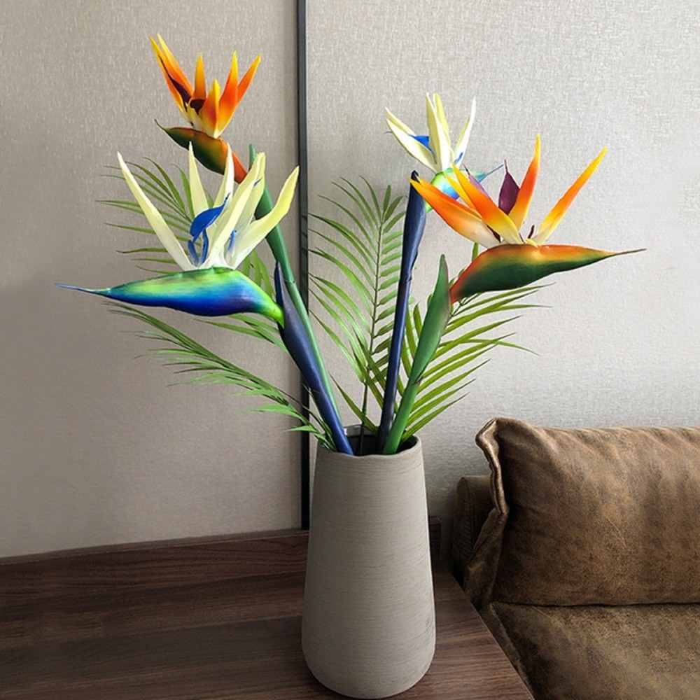 Bird Paradise Strelitzia - Uzun Saplı Yapay Cennet Kuşu Dekoratif