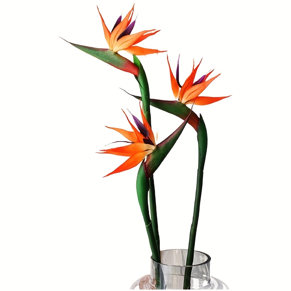 Bird Paradise Strelitzia - 3 adet yapay kuş cennet çiçekler