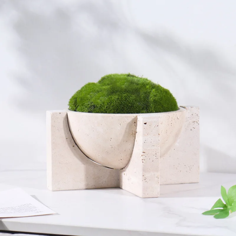 Doğal Mermer Taş Saksılar Vint - Aloe Vera Pot incelemesi ve fiyatı
