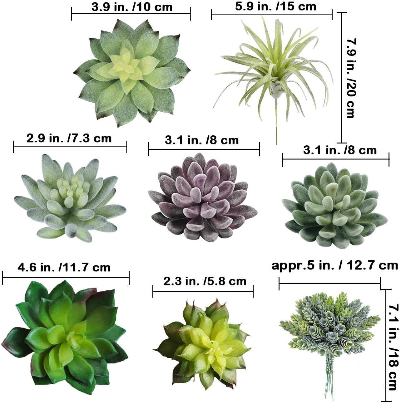 15'li Paket Çeşitli Yapay Suku - Echeveria Succulent incelemesi ve fiyatı